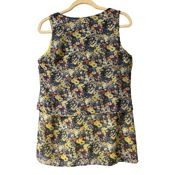 CAbi Positano floral layered tank sz S Style 5041 - Picture 3 of 5